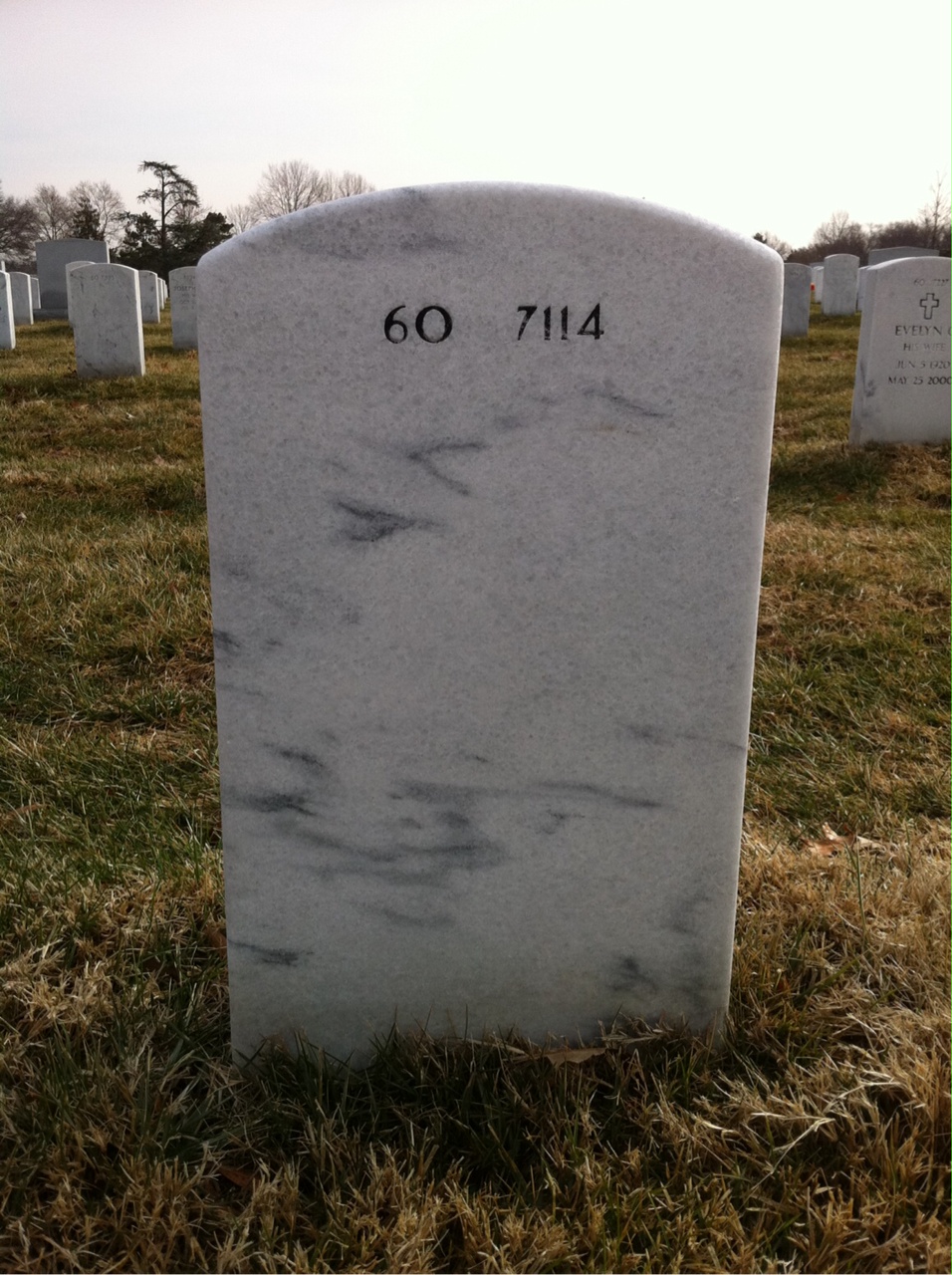 Back of headstone — Leroy Collins