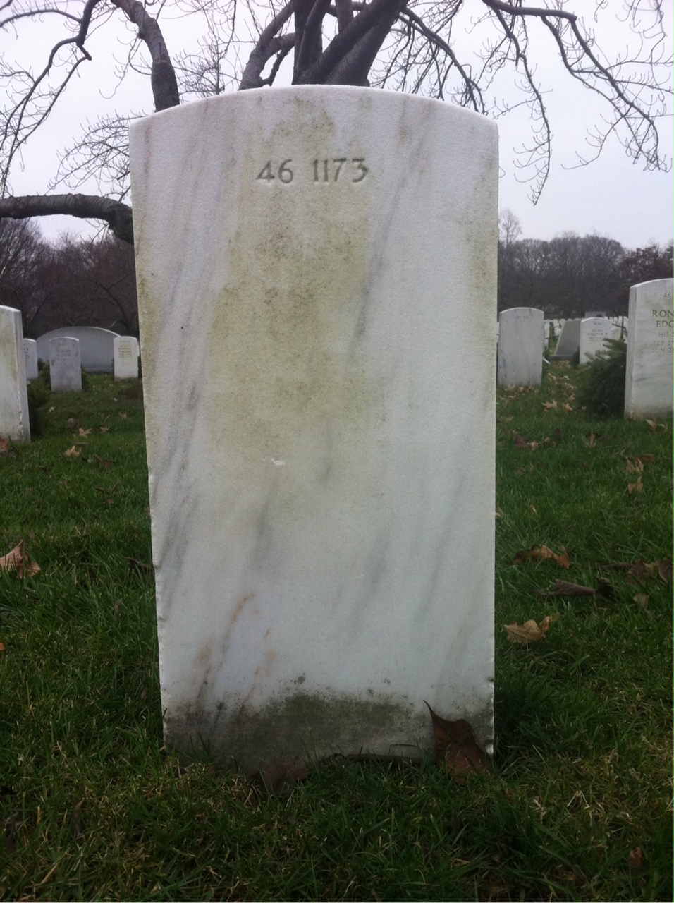 Back of headstone — Ruth Mutchler