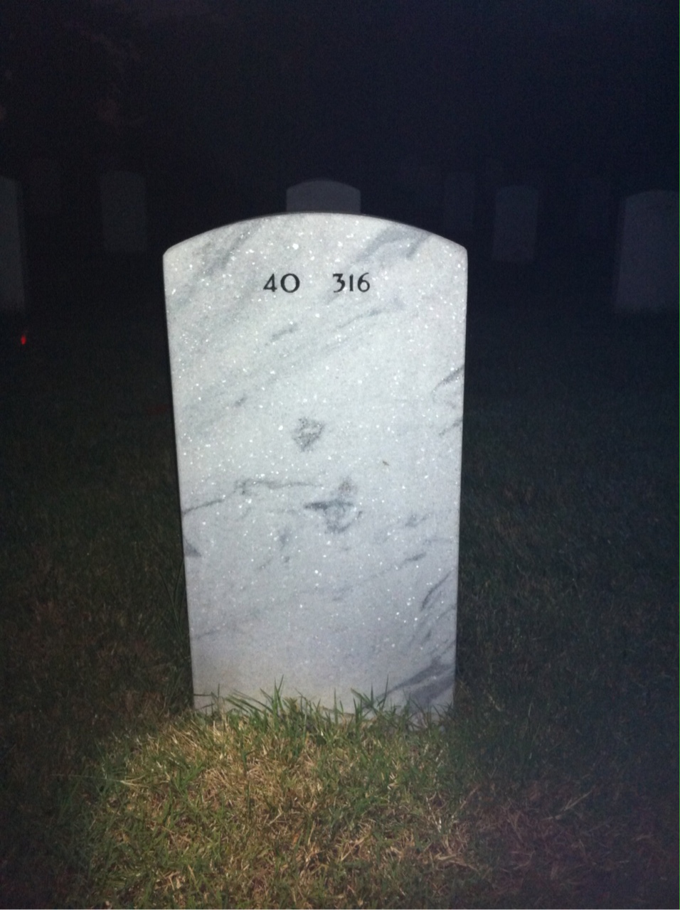 Back of headstone — George Kay