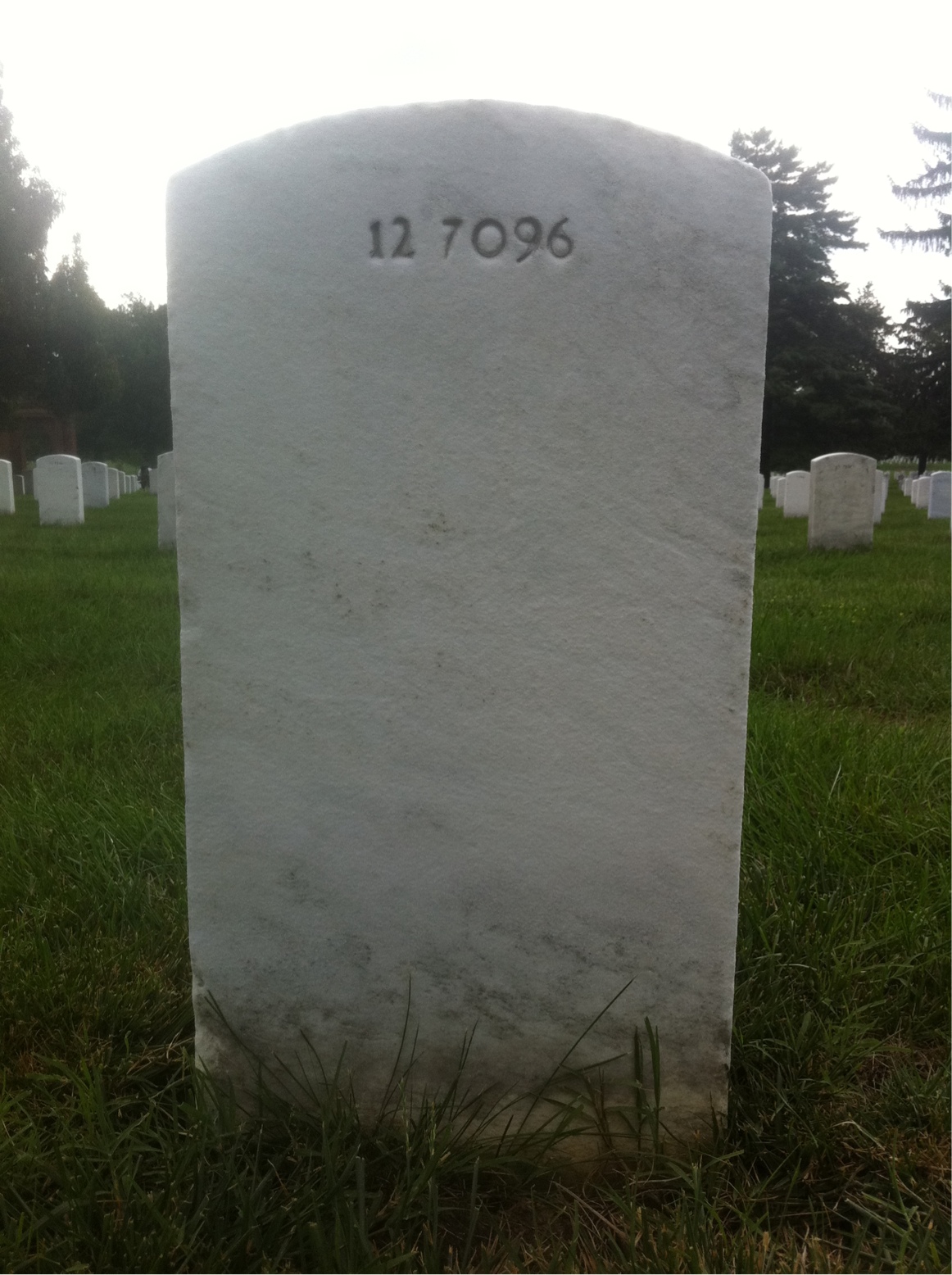 Back of headstone — Marie Mylius