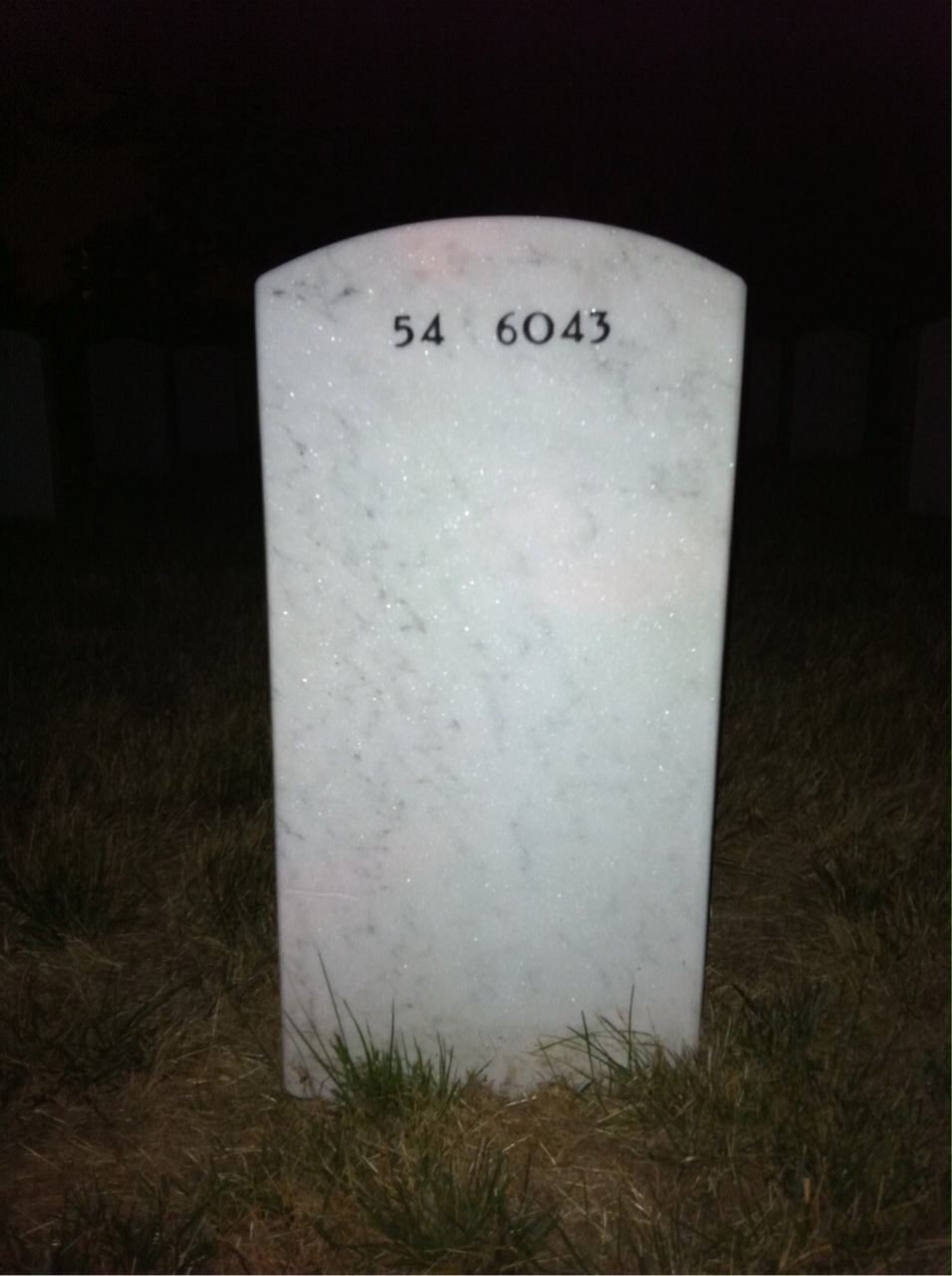 Back of headstone — Daniel Gottschall