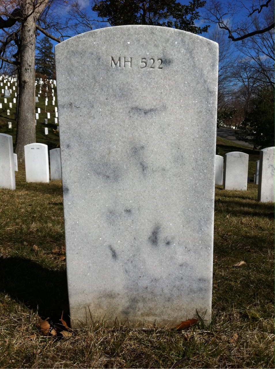 Back of headstone — Manuel Moreno