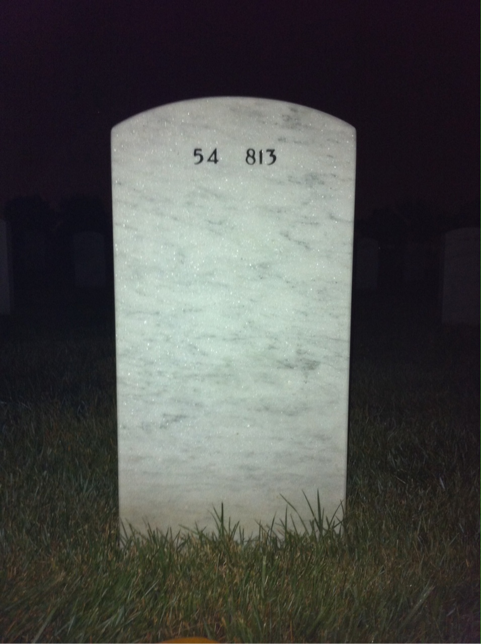Back of headstone — Pete Hairston