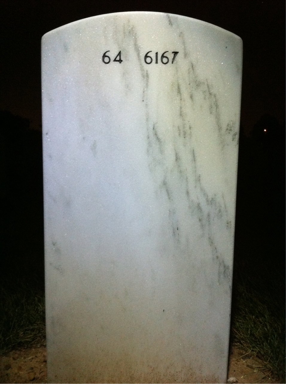 Back of headstone — James Mcdonald