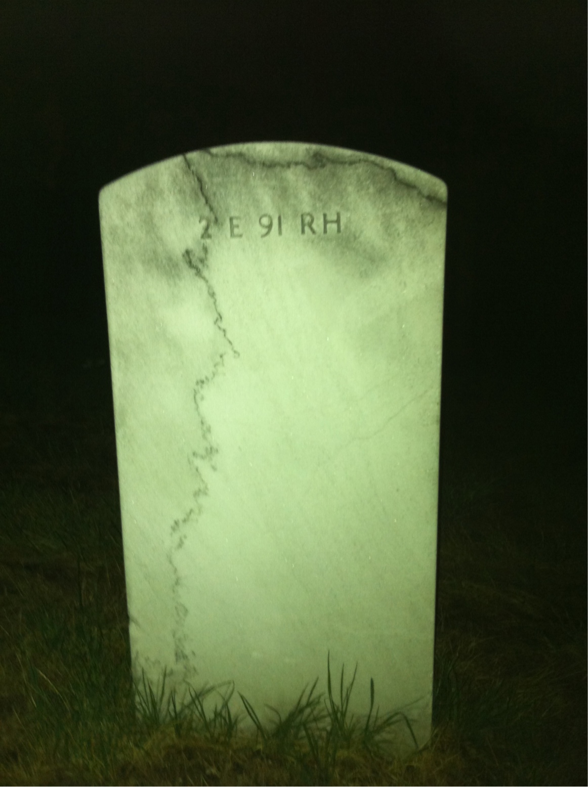 Back of headstone — Dennis Murphy