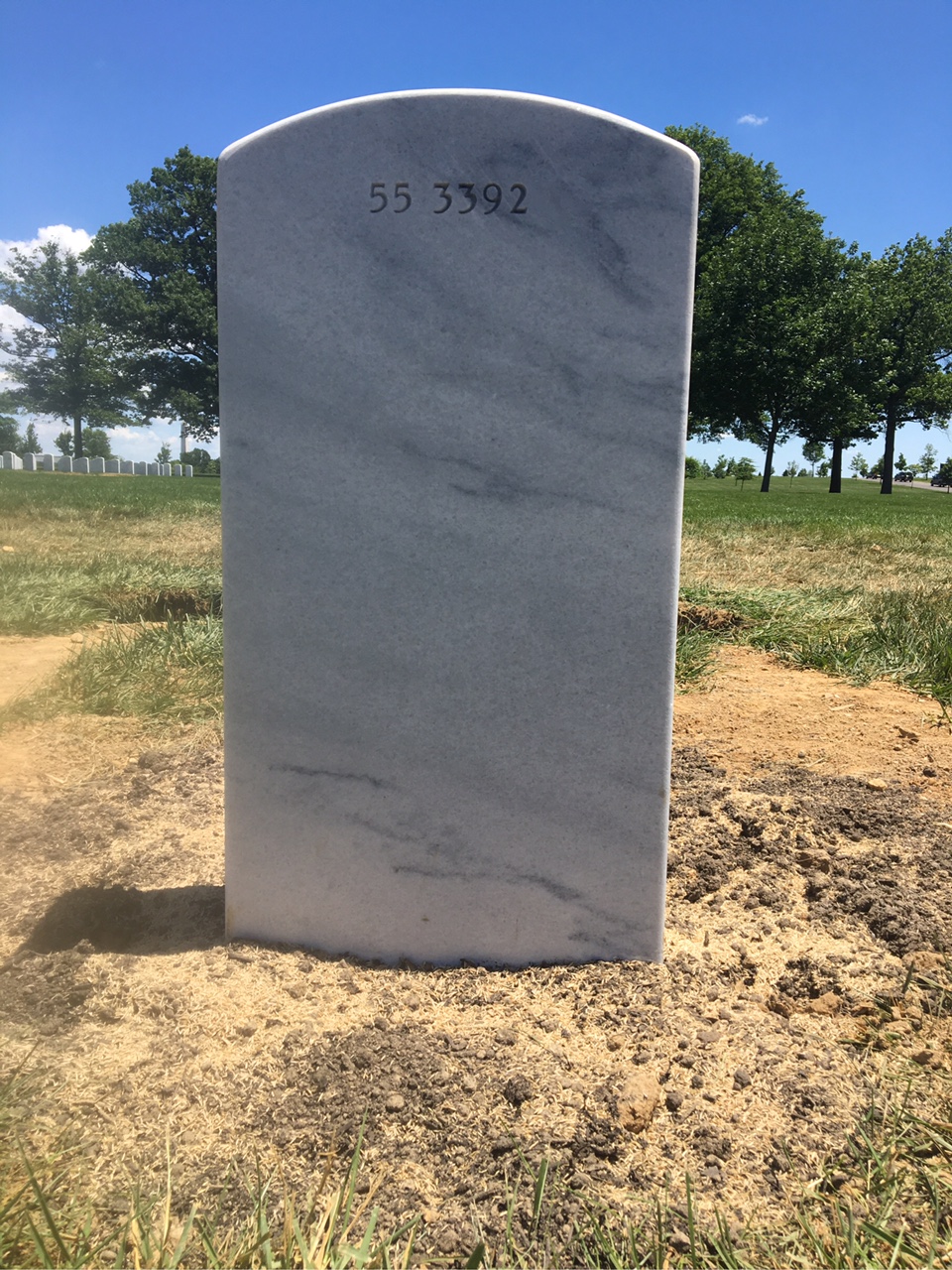 Back of headstone — Thomas Lloyd Whitt