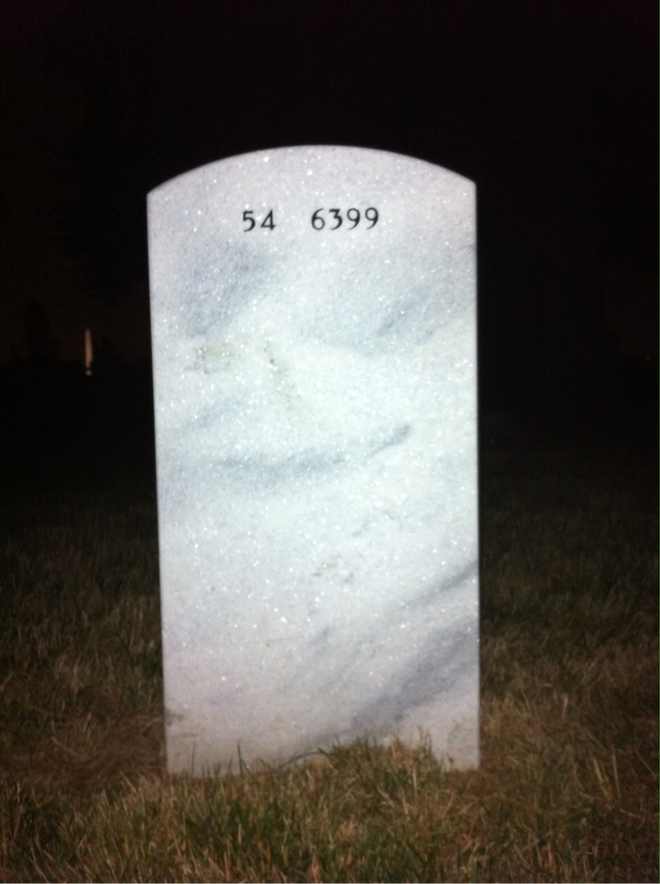 Back of headstone — John Chesebrough