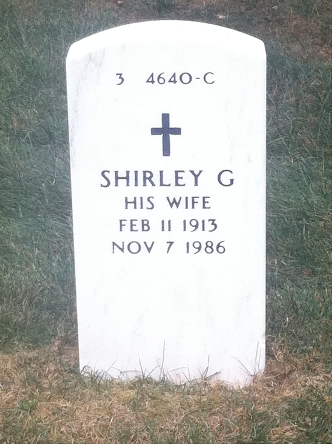 Back of headstone — Jack Klein