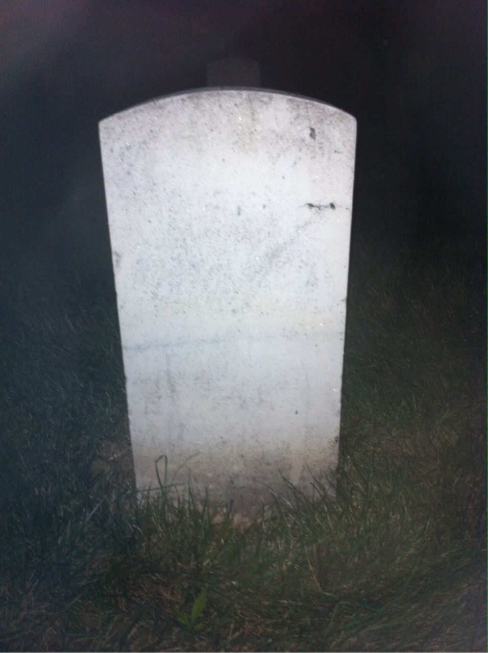 Back of headstone — Stanley Moscienski