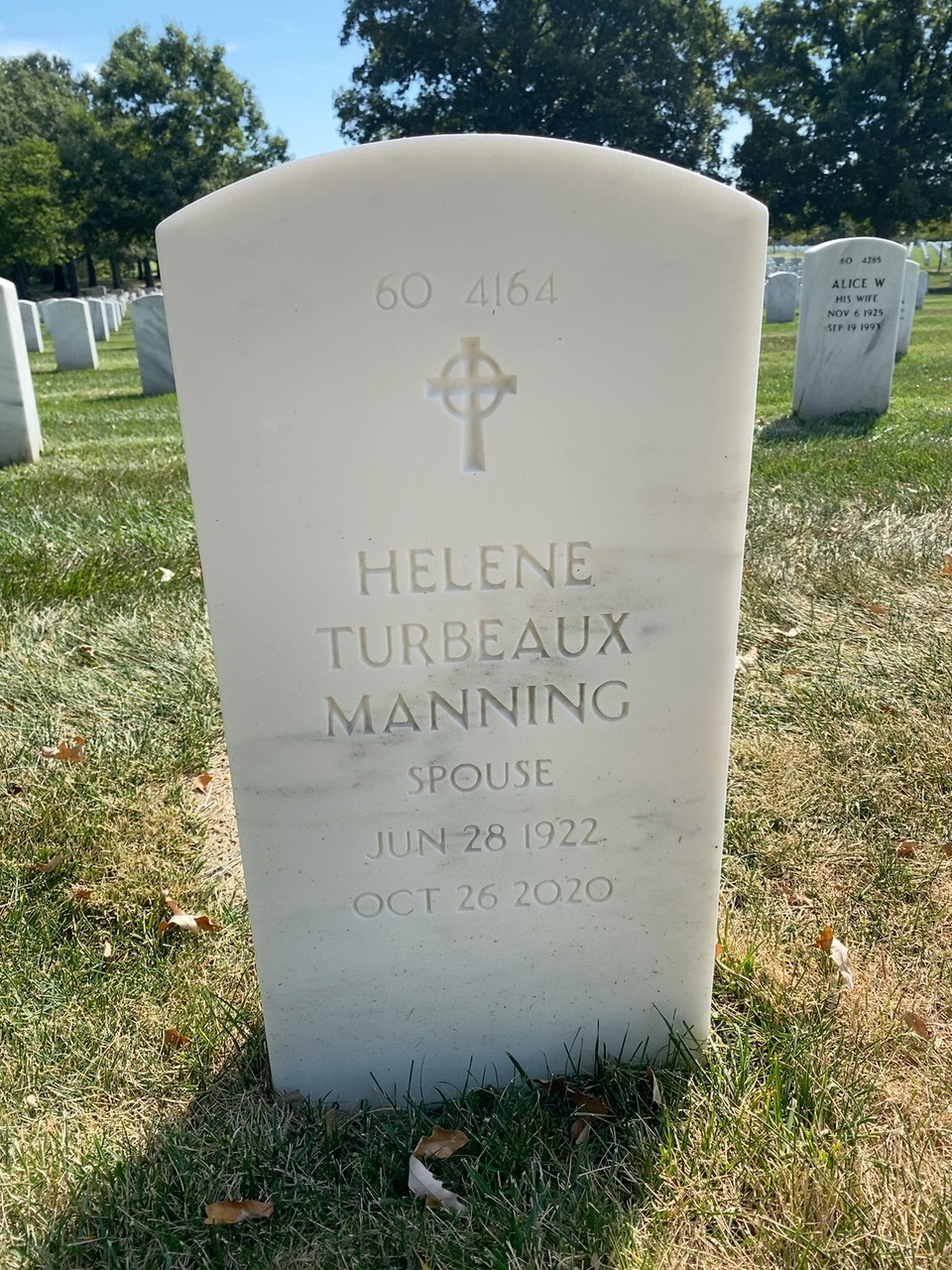 Back of headstone — Hal Andrews