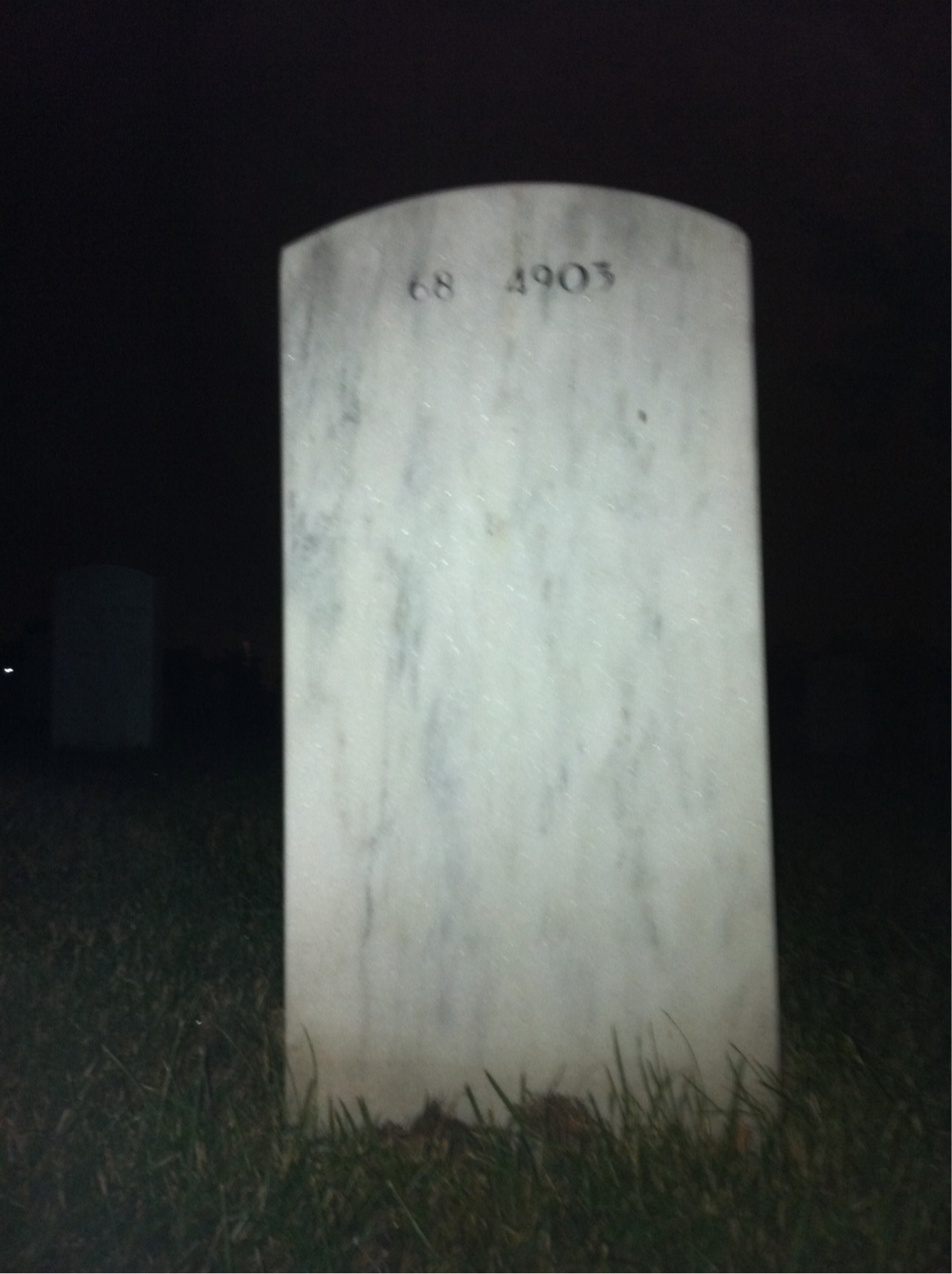Back of headstone — Bernard Reiter