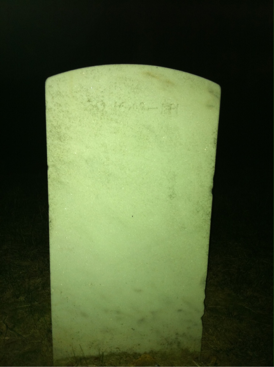Back of headstone — Jacob Murdock