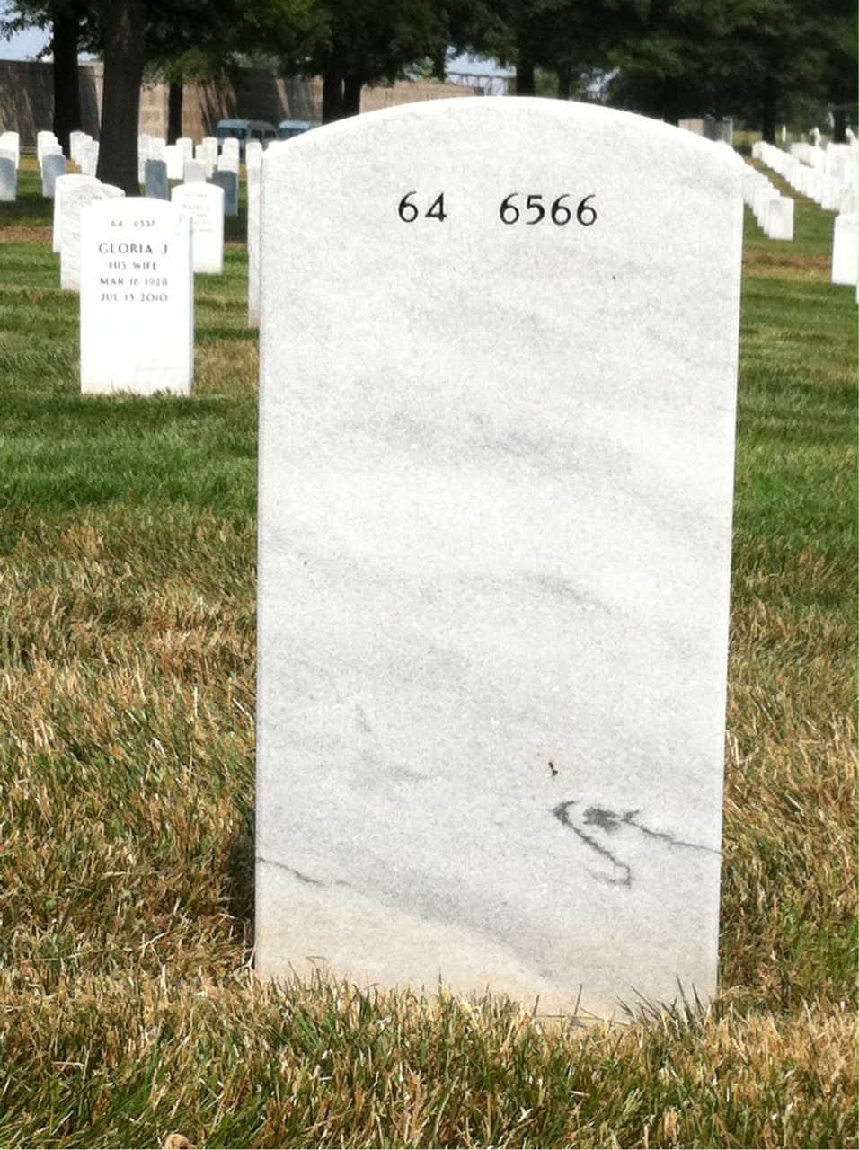 Back of headstone — Douglas Schroeder