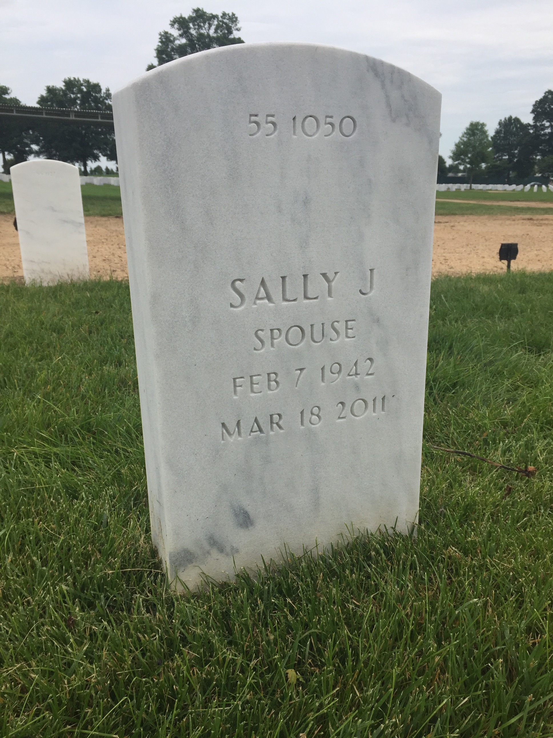 Back of headstone — Allan Morris