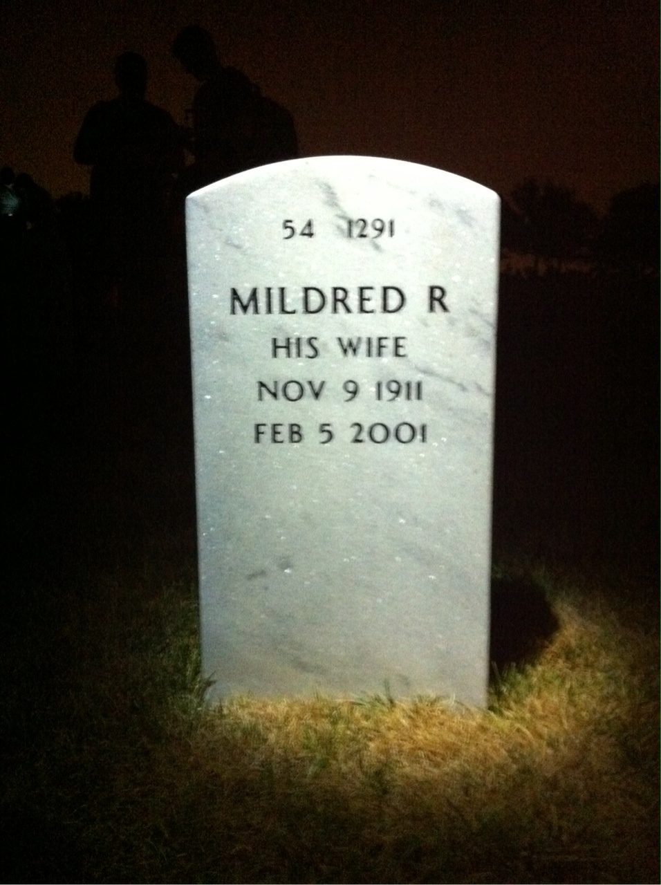 Back of headstone — Stanley Zybort