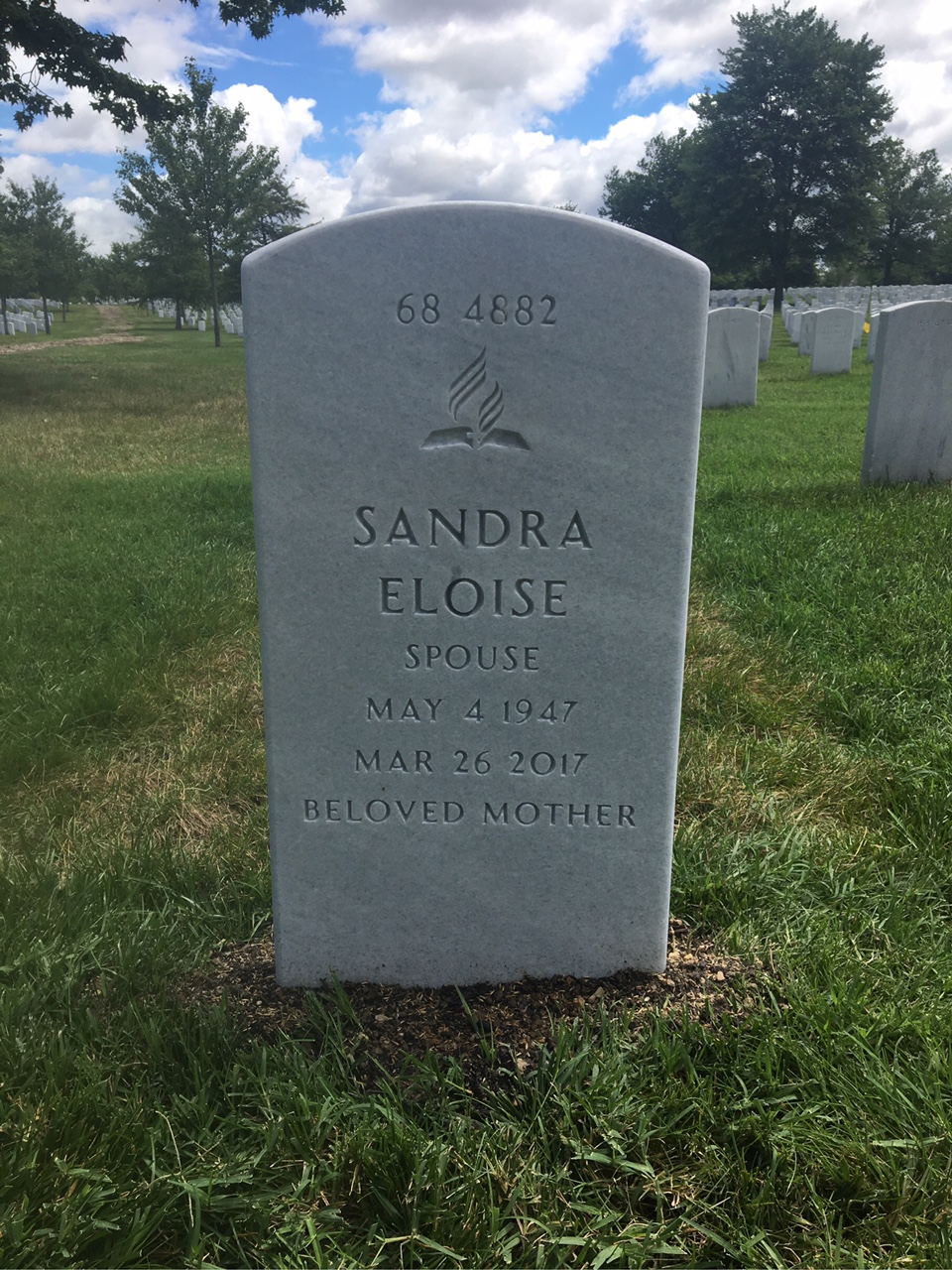 Back of headstone — Charles Barron