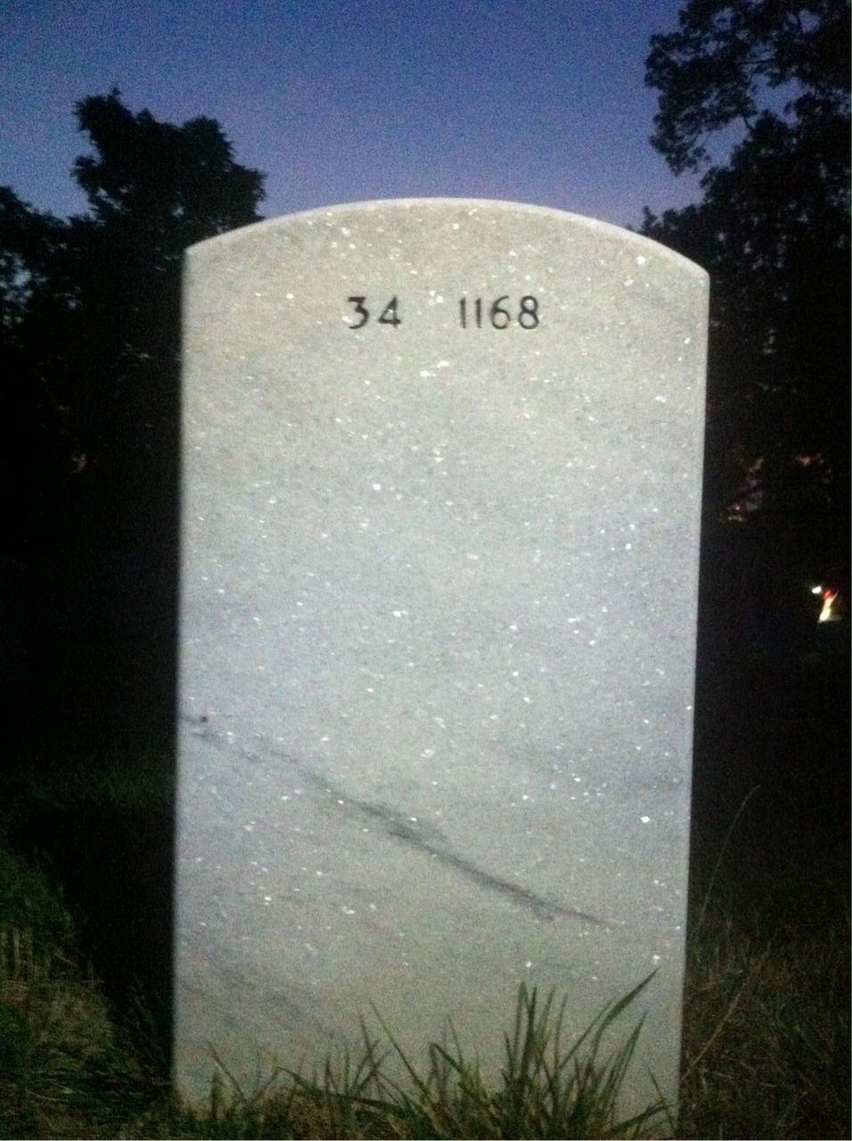 Back of headstone — Henry Doctor