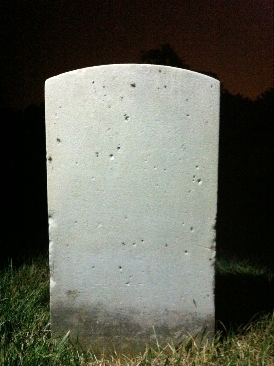 Back of headstone — William Beebe
