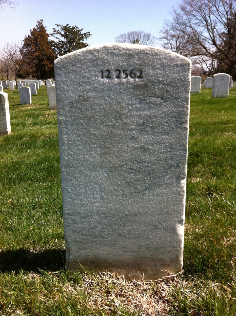 Back of headstone — Carmon Joseph Loretto