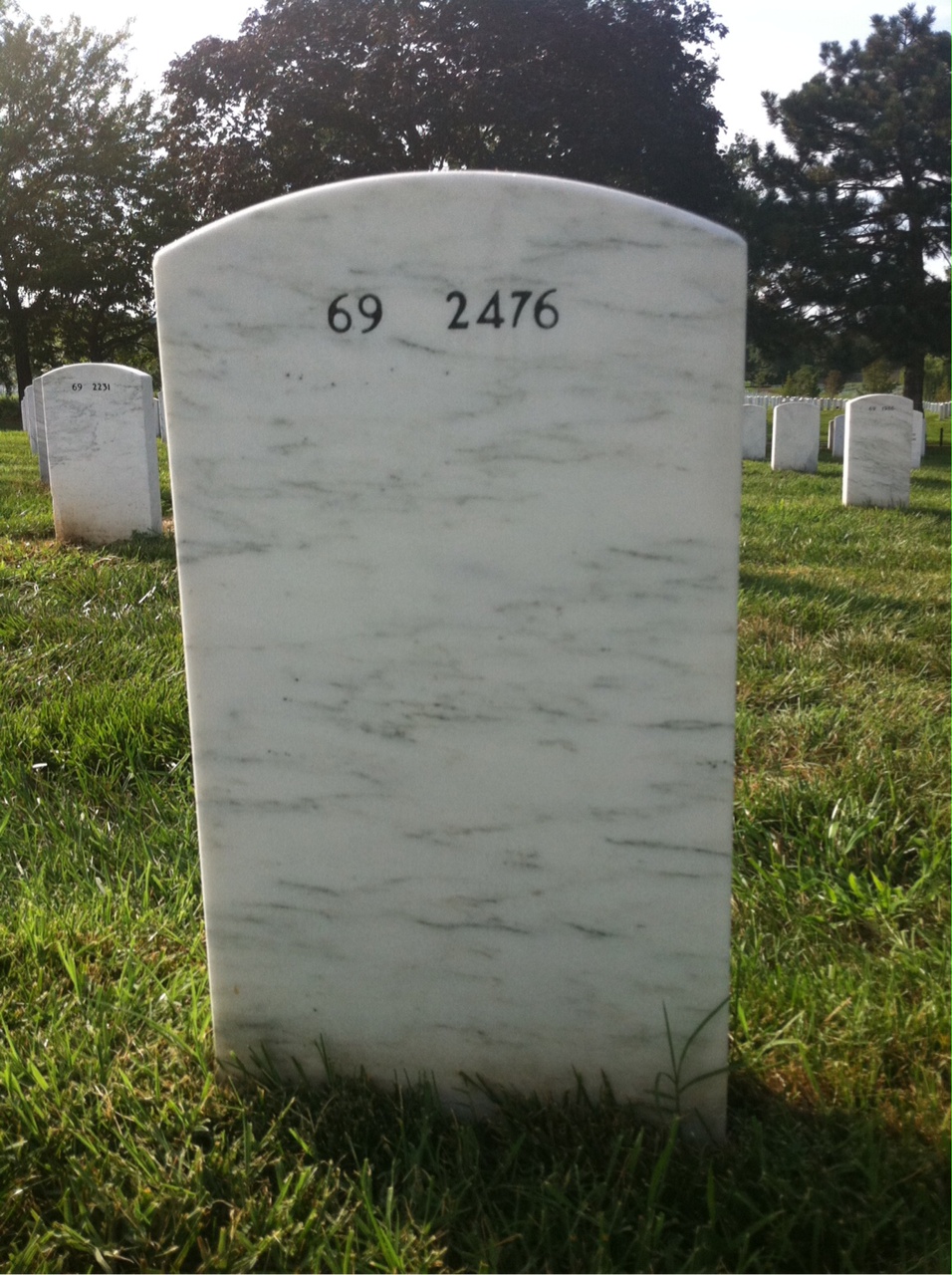 Back of headstone — Willie Forcey