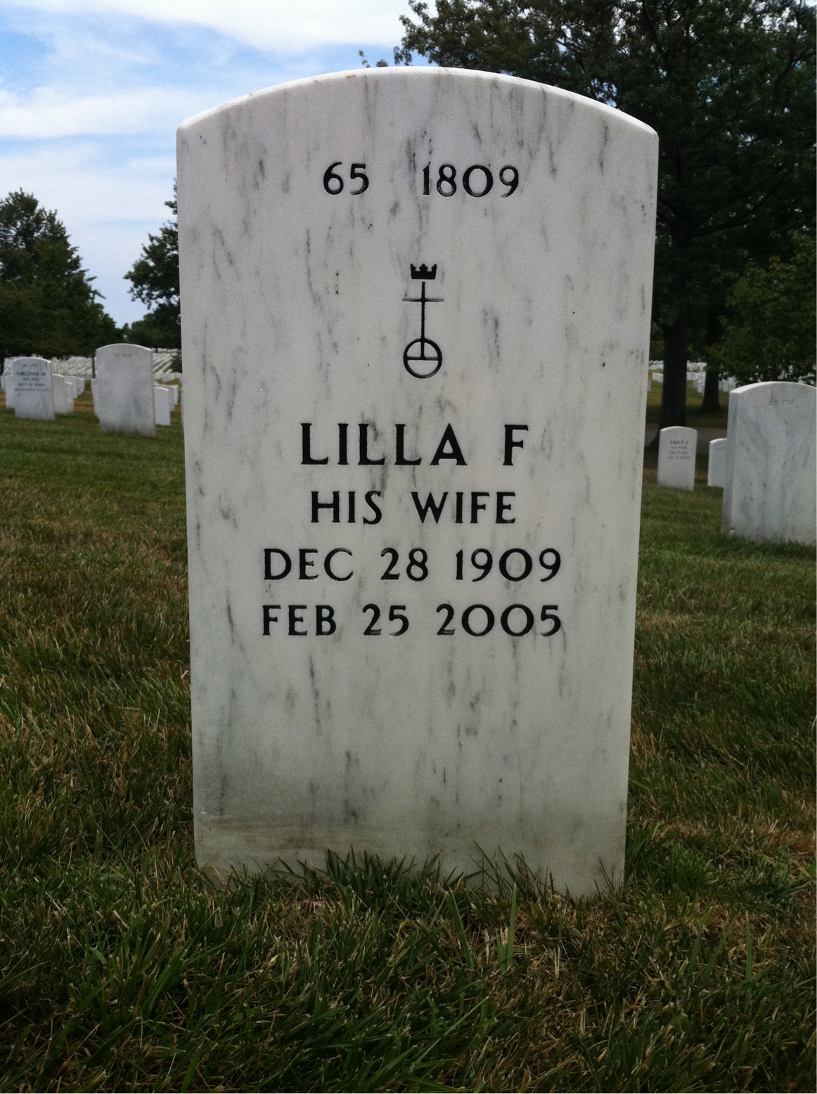 Back of headstone — Mark Smith