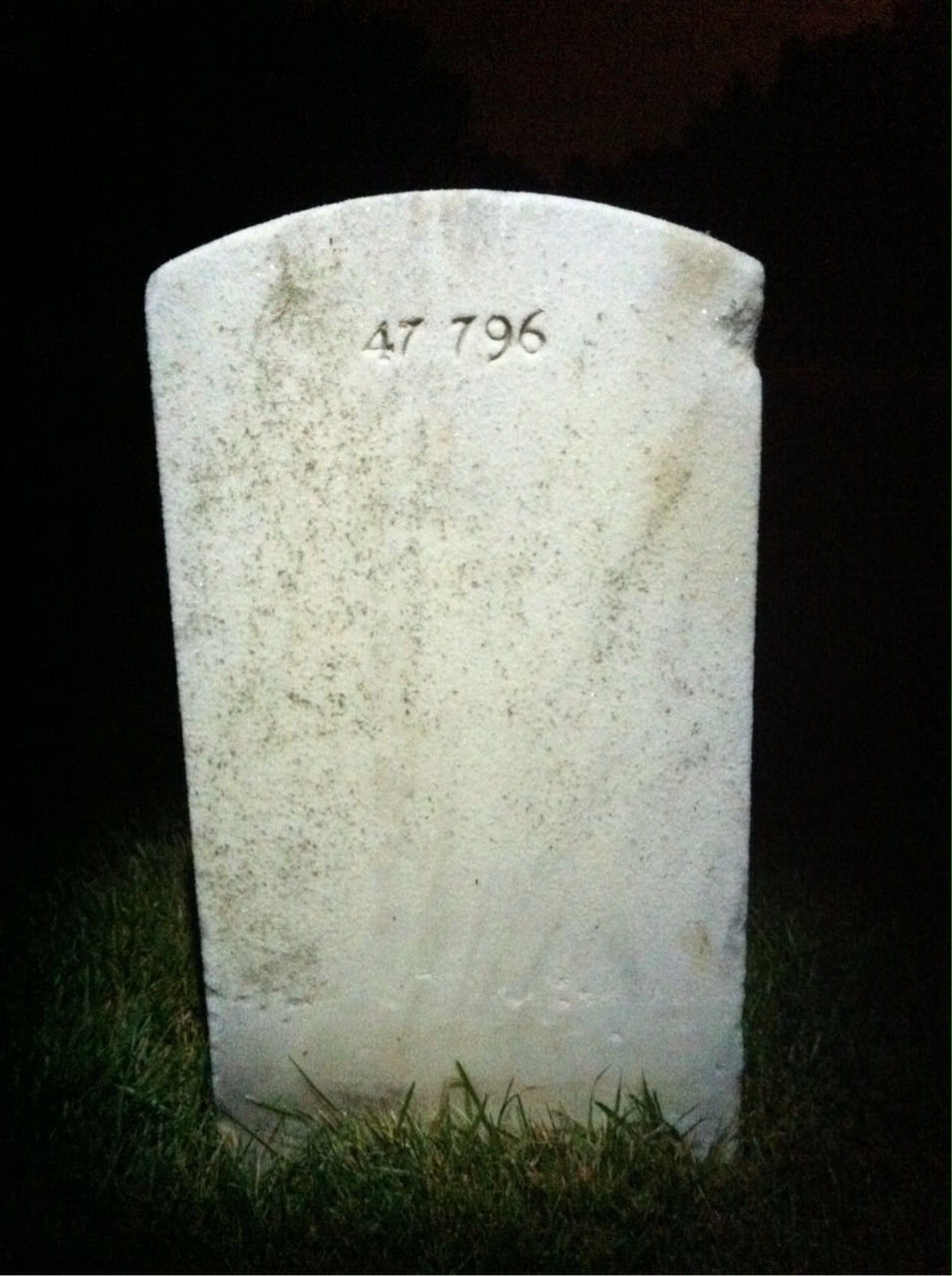 Back of headstone — Charles Montgomery