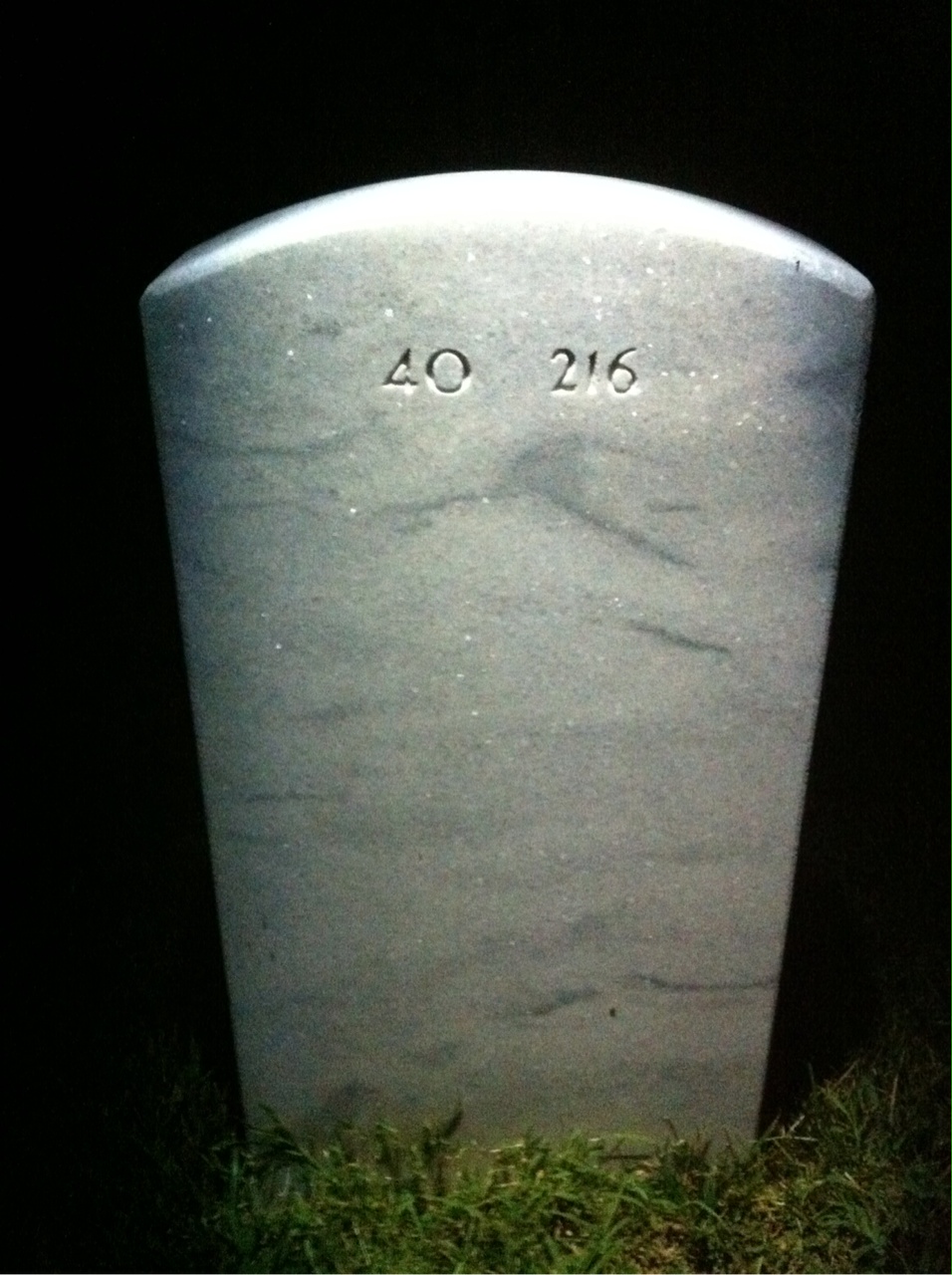 Back of headstone — Robert Dilworth