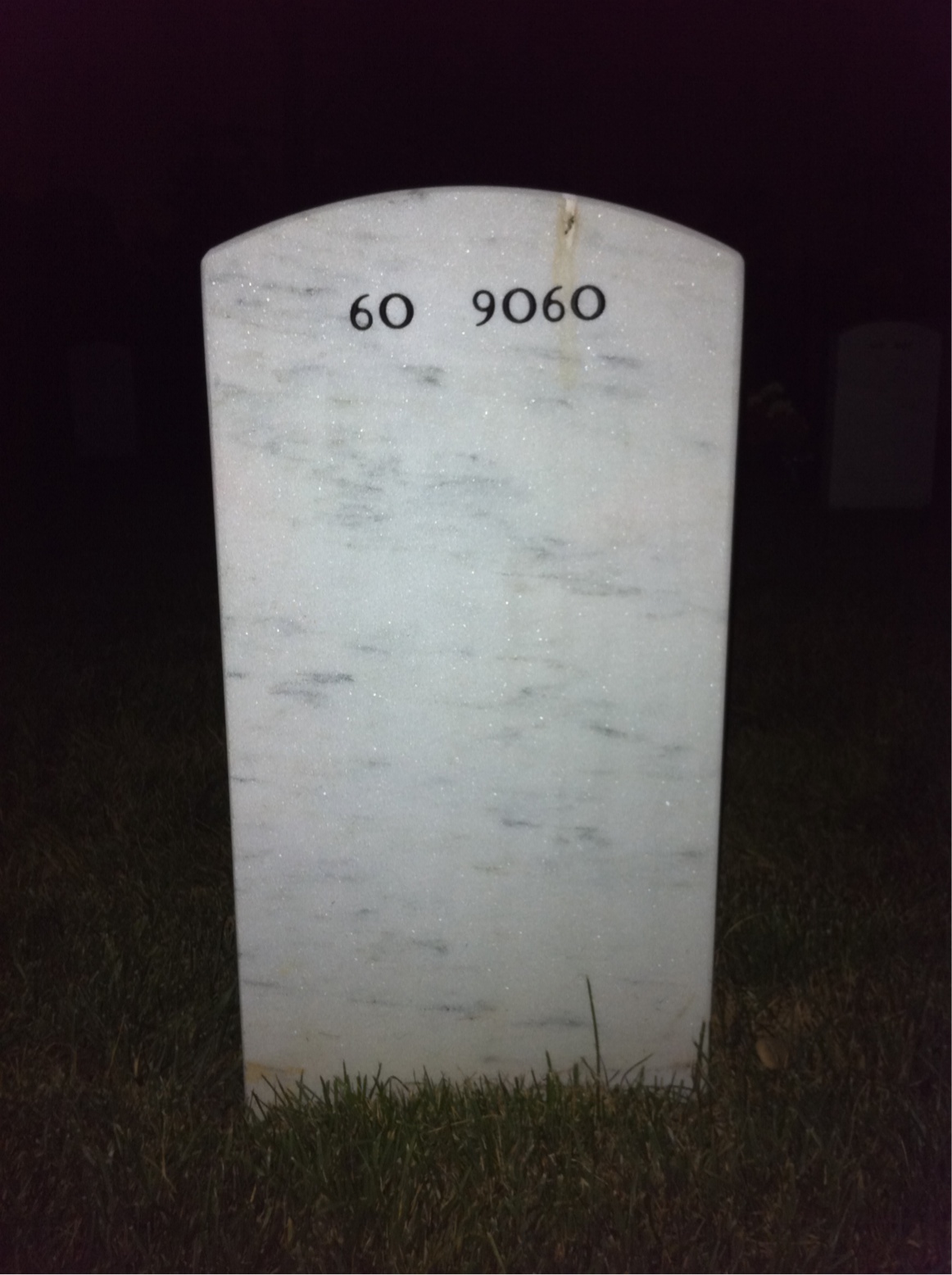 Back of headstone — Noah Pier