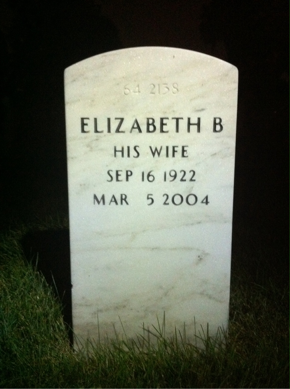 Back of headstone — Philip Macbarron