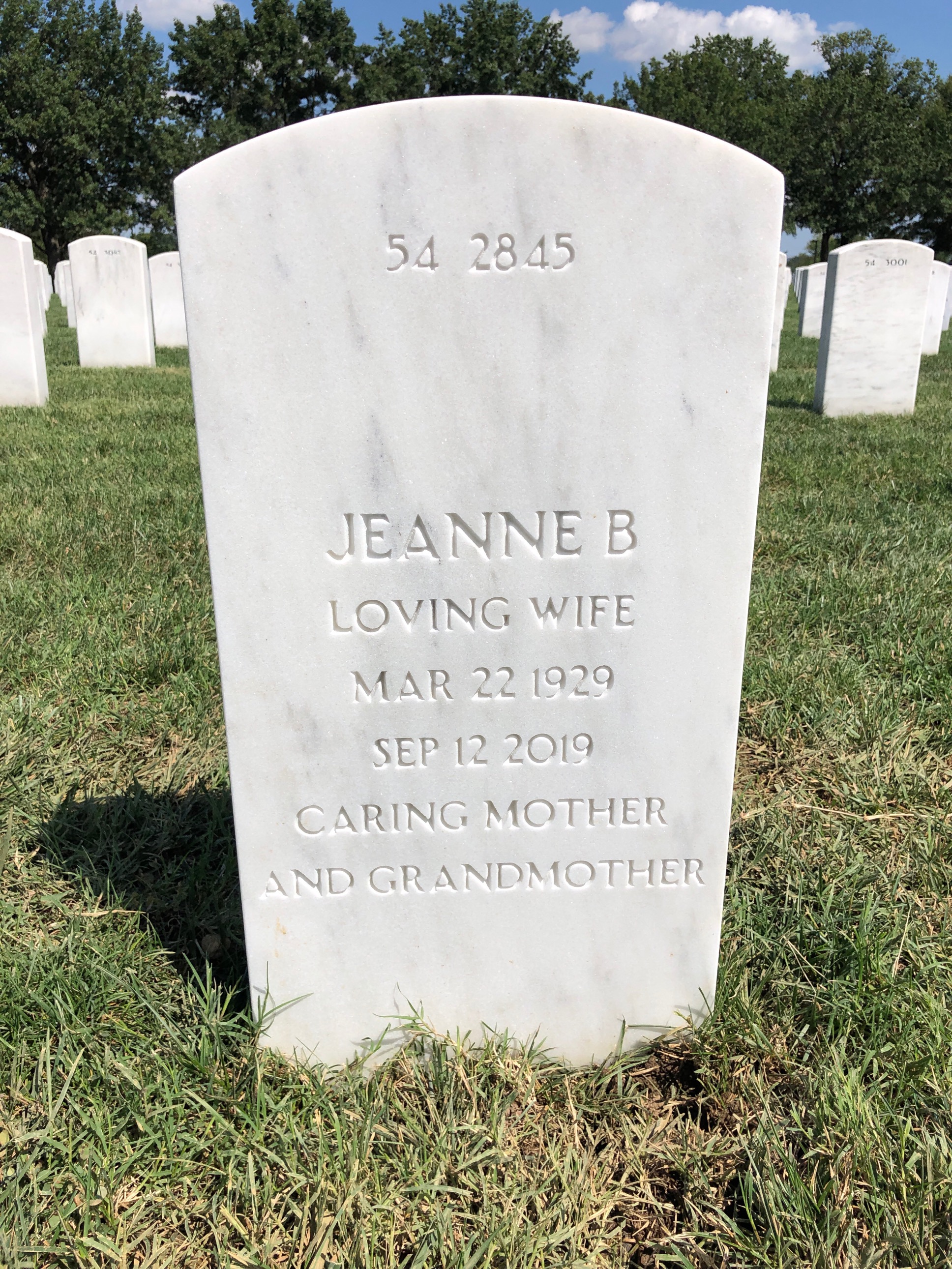 Back of headstone — Norman Barnes