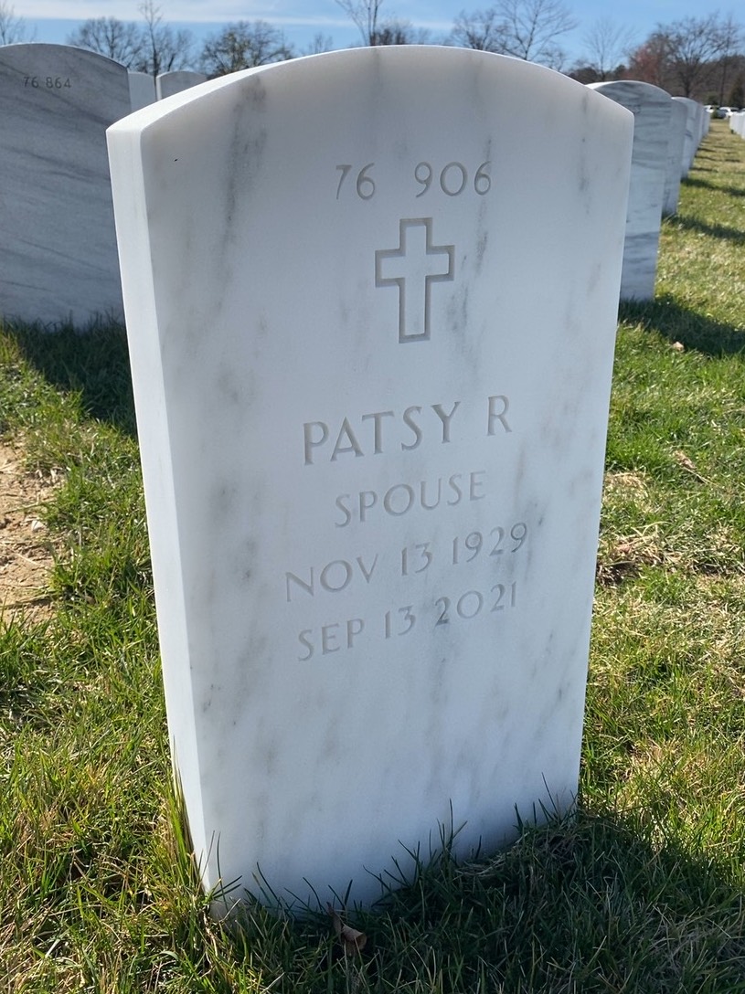 Back of headstone — Walter M Plaue