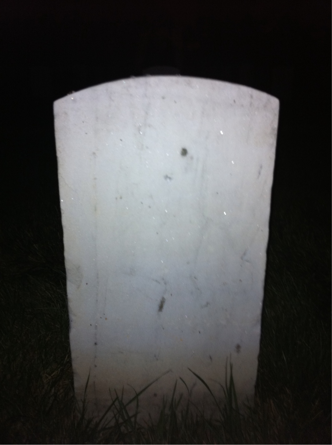 Back of headstone — Isadore Moricelly