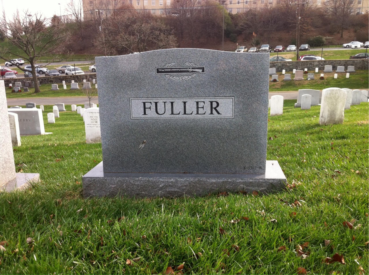 Back of headstone — John Fuller