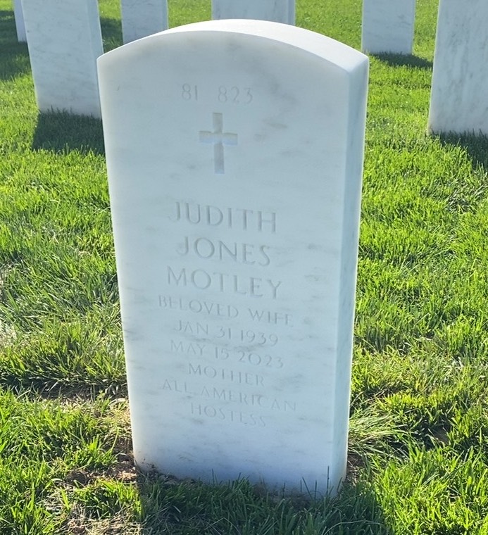 Back of headstone — Langhorne Motley