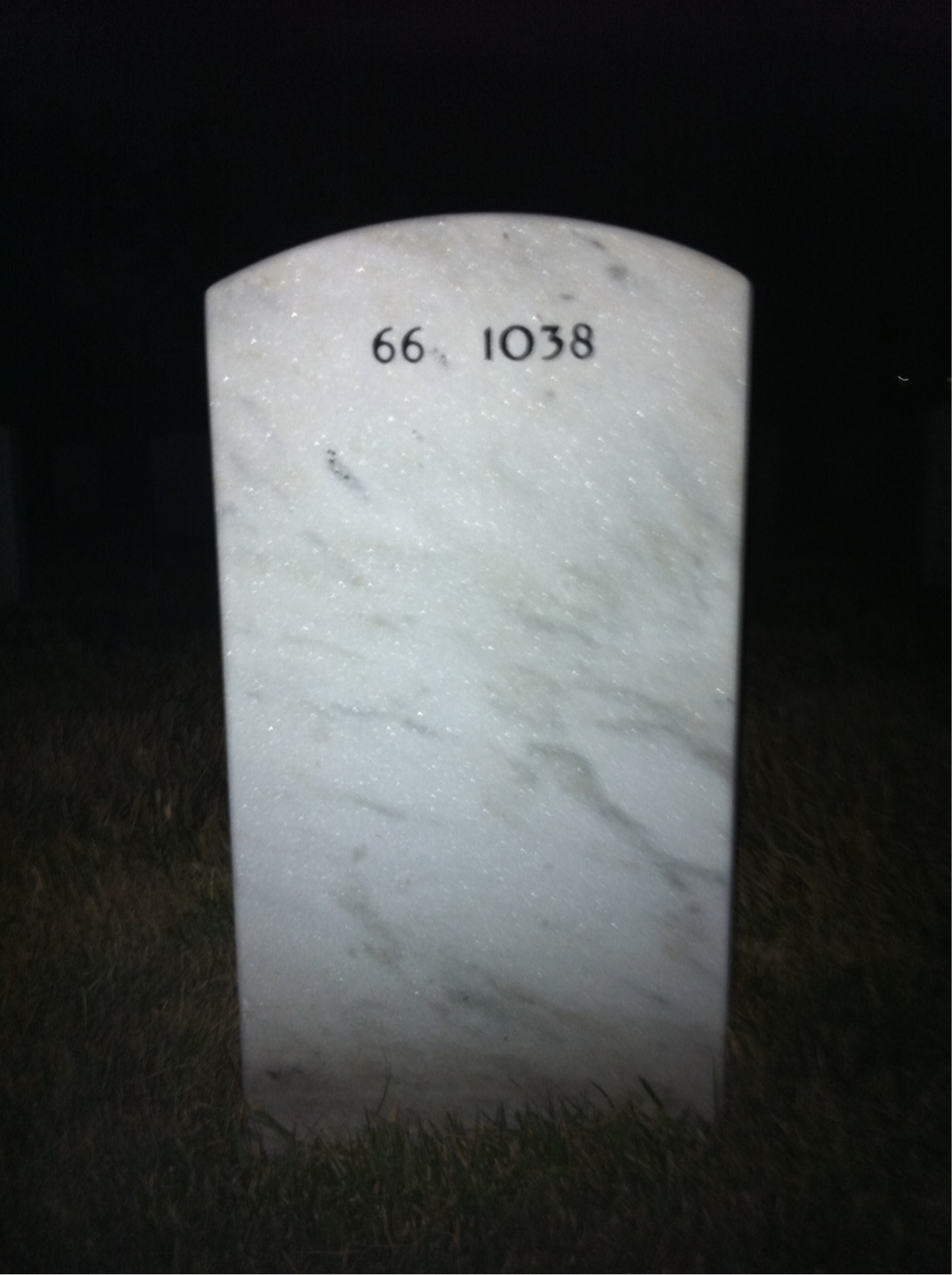 Back of headstone — Richard Lawrence