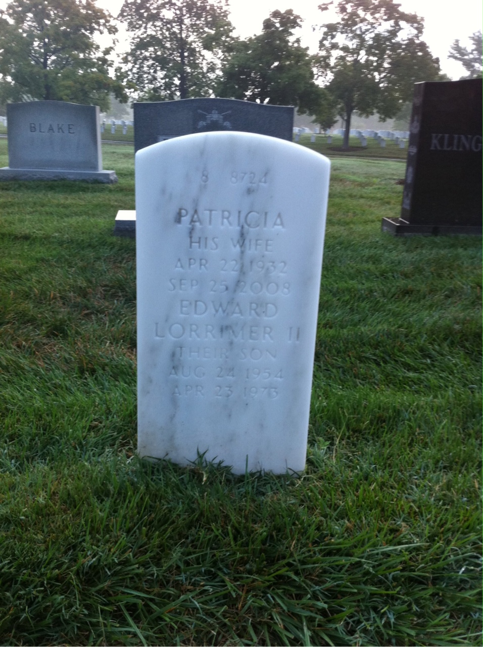 Back of headstone — Edward Phillips
