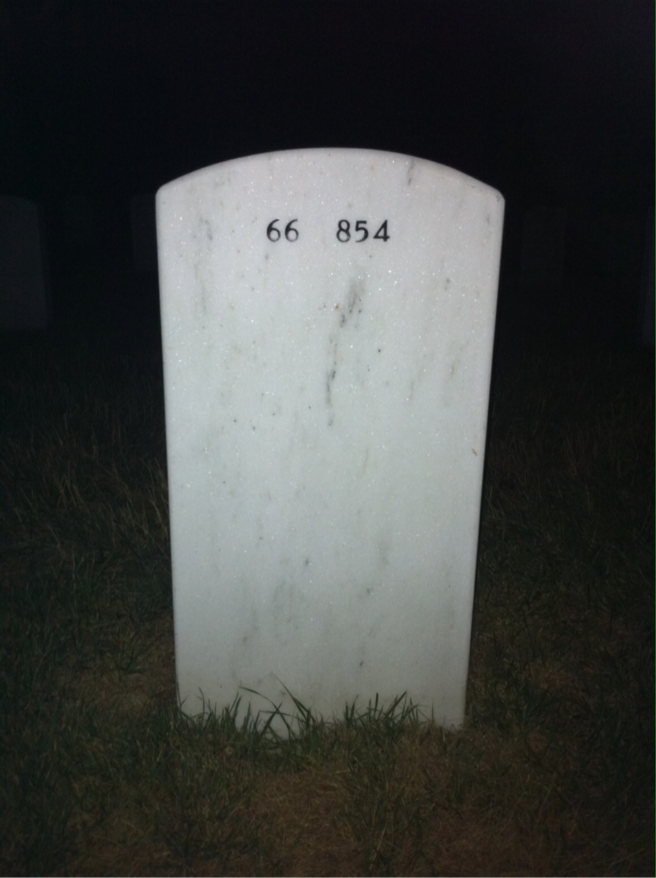 Back of headstone — Charles Cramer
