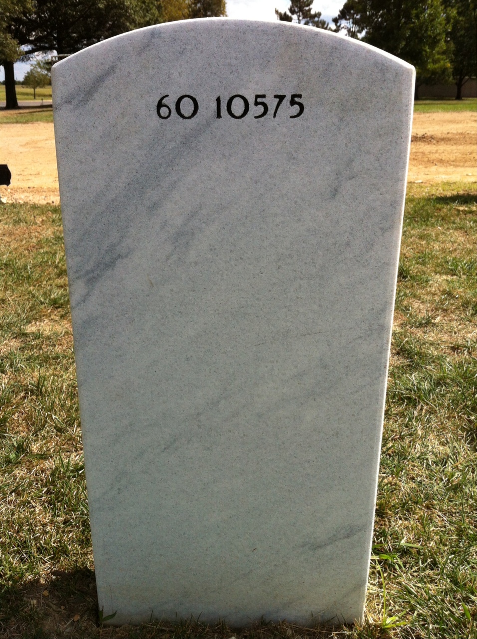 Back of headstone — Howard Andre