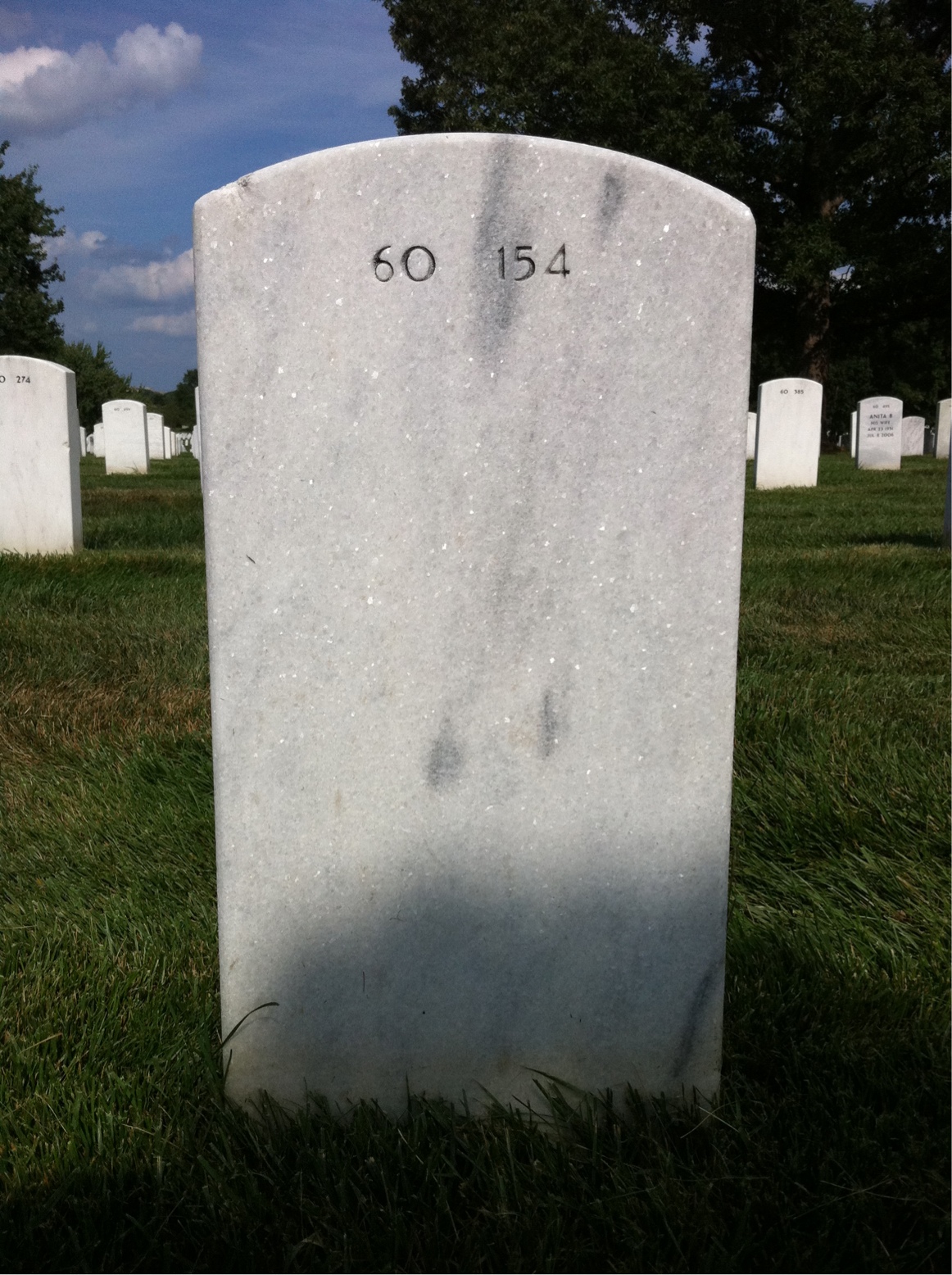 Back of headstone — William Broyles