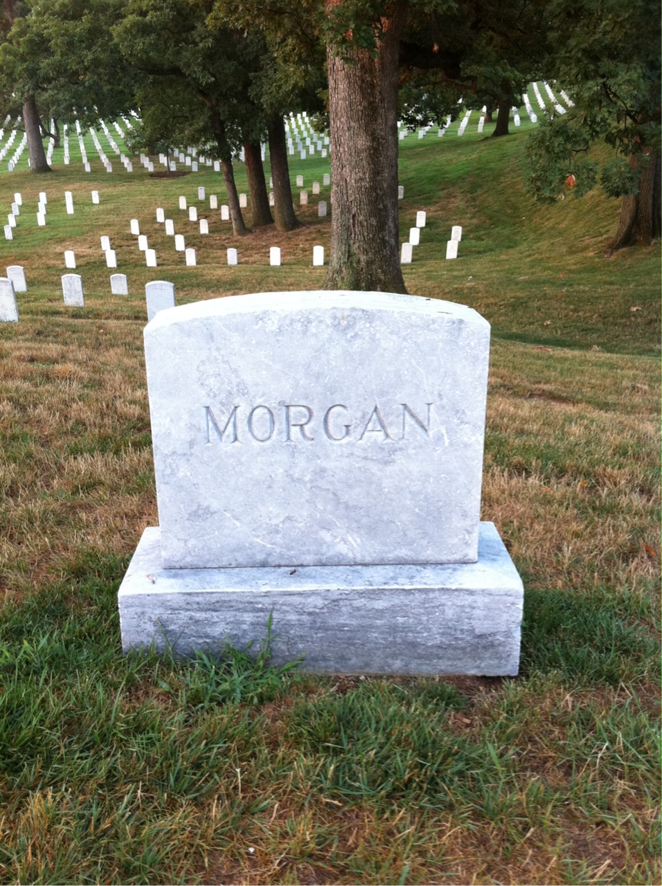 Back of headstone — John Morgan