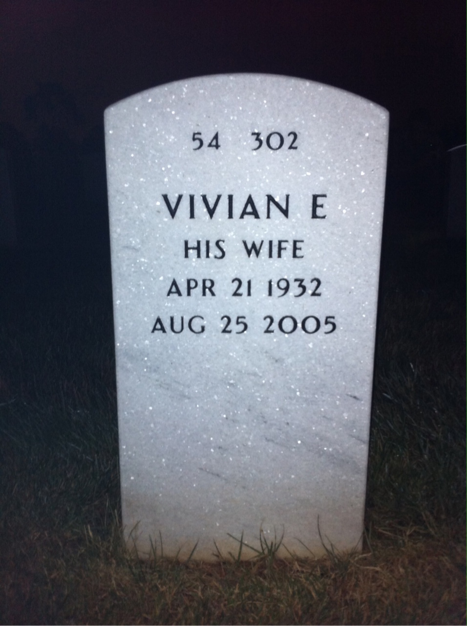 Back of headstone — Charles Psachos