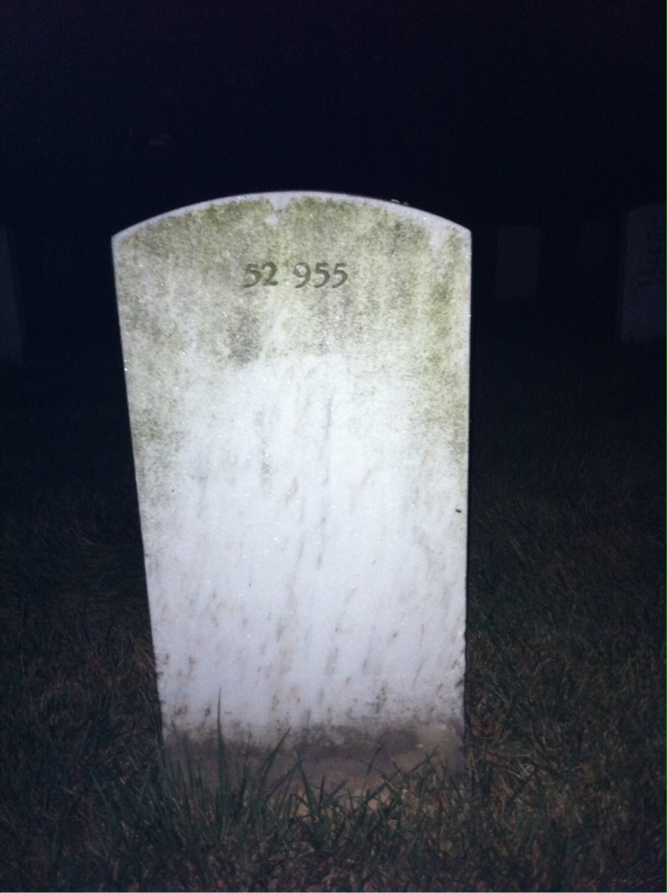 Back of headstone — Harold P Taylor