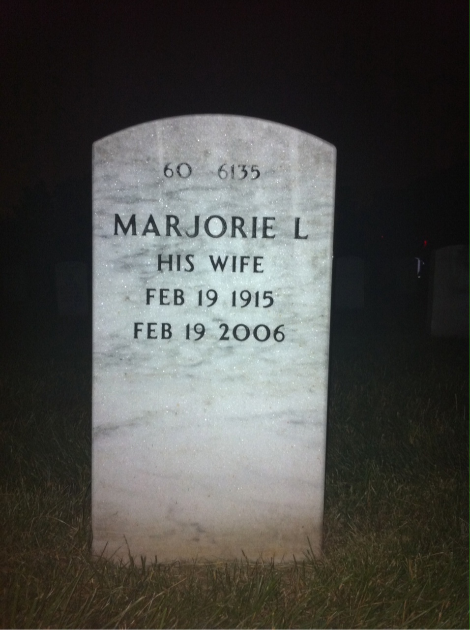 Back of headstone — Walter Wickboldt