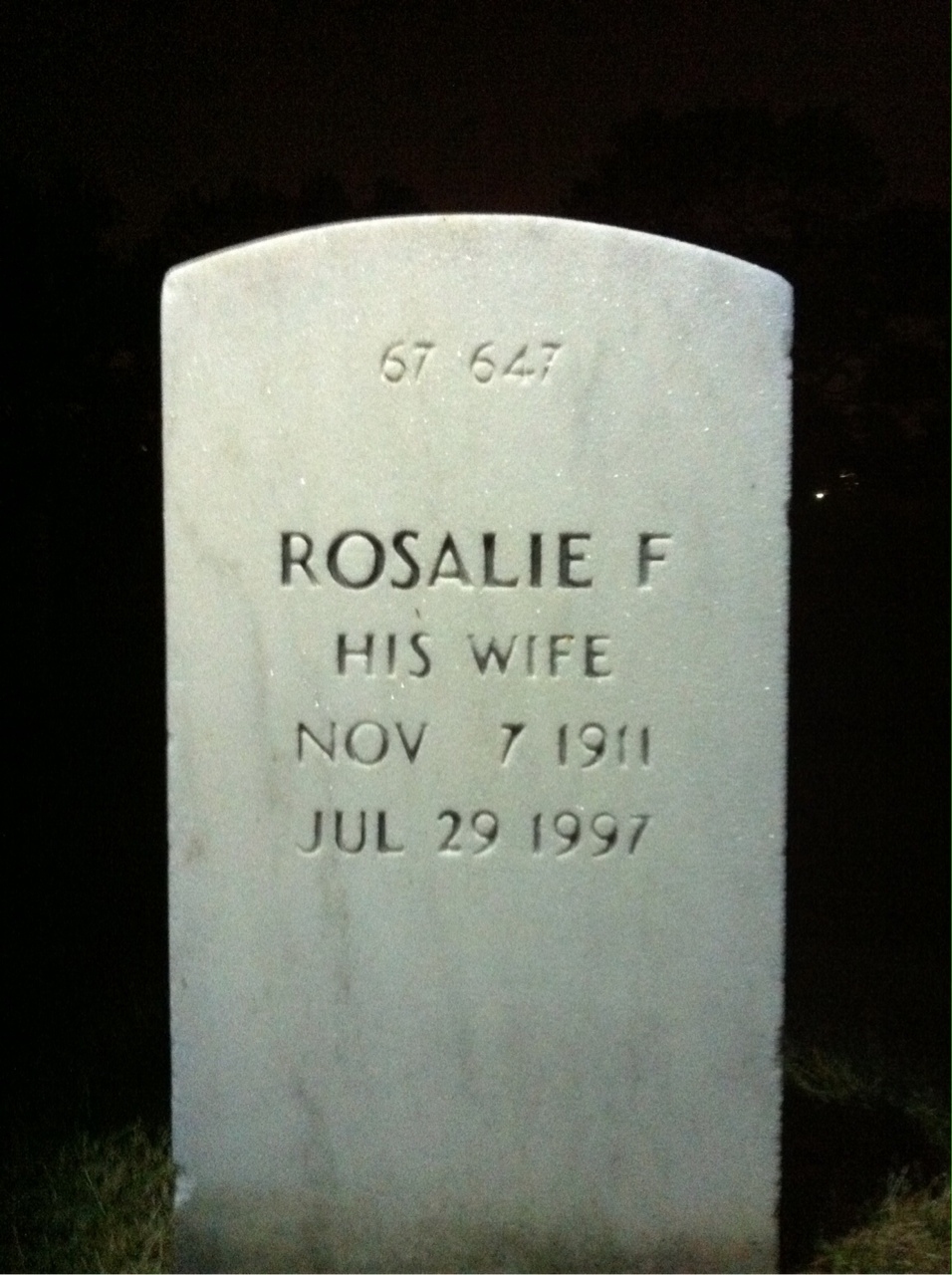Back of headstone — Melvin Morse
