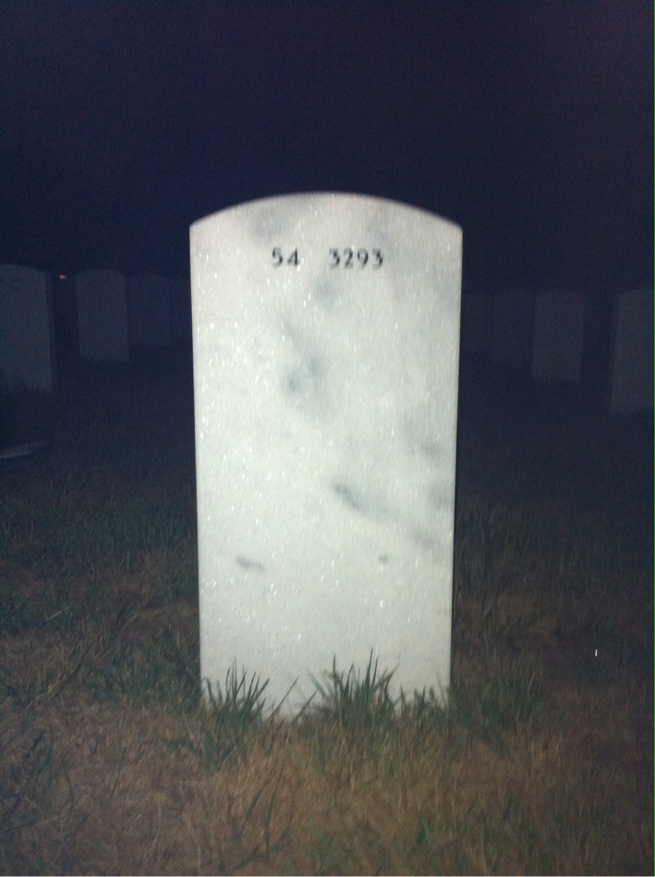 Back of headstone — Billy Hawkins