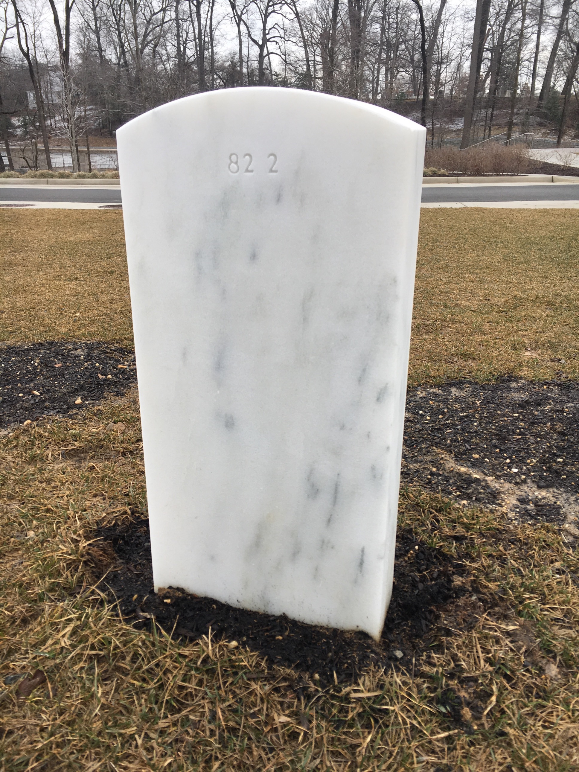 Back of headstone — Garrett T Smith