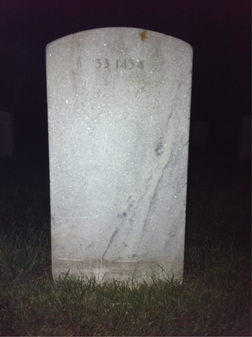 Back of headstone — Imogene Barr