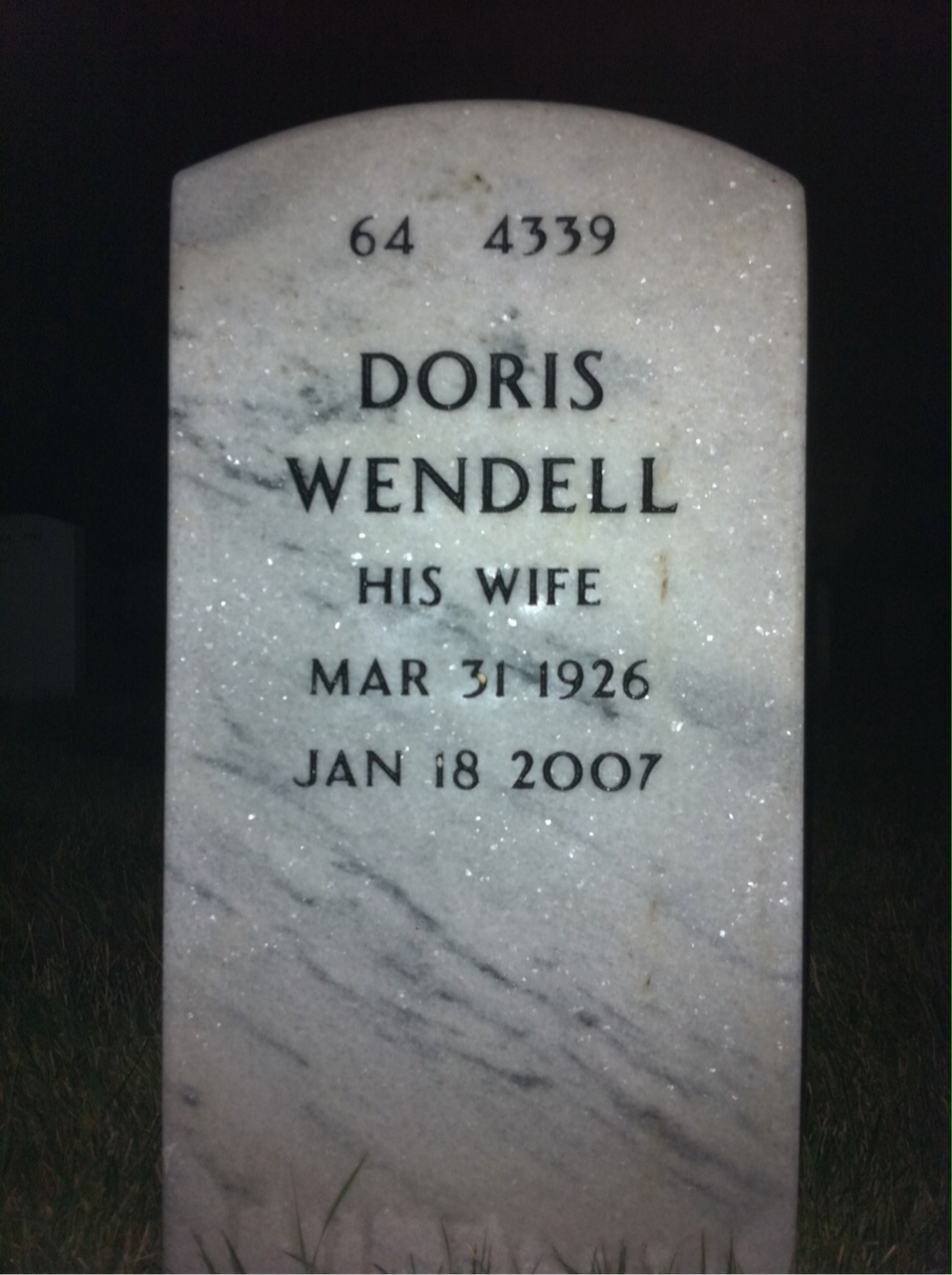 Back of headstone — Jack Wild