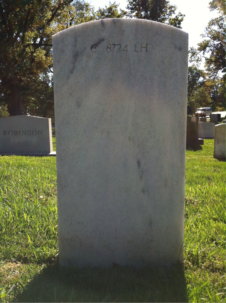 Back of headstone — Mary Mckay