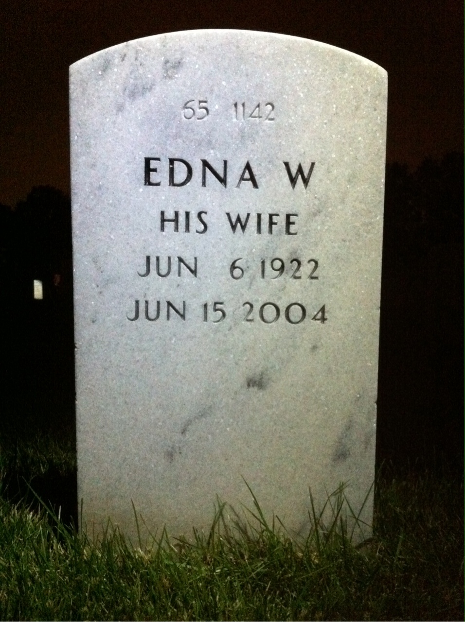 Back of headstone — Charles Robinson